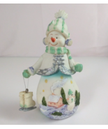 Vintage K&#39;s Colllection Snowlady Holding Dangling Skates 5.5&quot; Christmas ... - $248.02 MXN