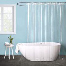 Eurcross 108 X 72 Inch Extra Wide Clear Shower Curtain or Liner with 3 Strong Ma - £26.43 GBP