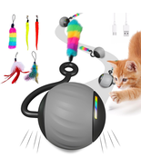 Interactive Cat Toys for Indoor Cats, DIY 5 in 1 Automatic Moving Cat Ba... - $20.21