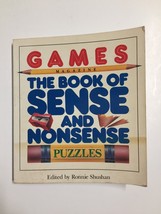 Games Magazine the Book of Sense and Nonsense Puzzles by Ronnie Shushan - £2.20 GBP