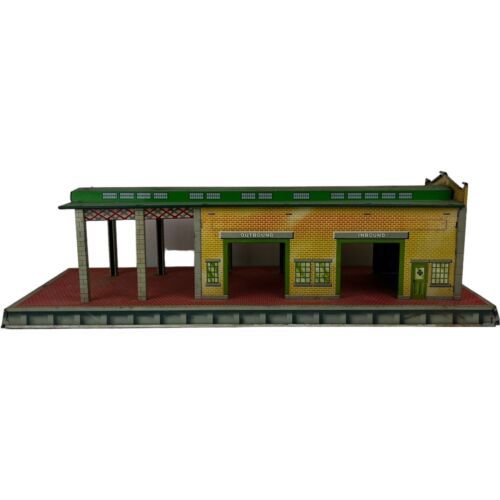 Primary image for Marx Freight Terminal Tin Litho Train Station Toy Building Railway Vintage 1950s