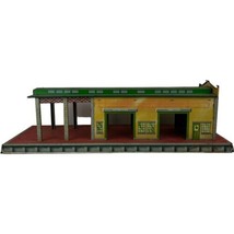 Marx Freight Terminal Tin Litho Train Station Toy Building Railway Vintage 1950s - $88.83