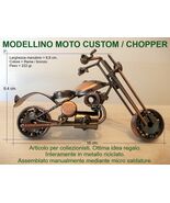 Modellini da collezione MOTO CUSTOM CHOPPER USA HARLEY HD metallo fatte a mano 3 - $31.00