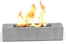 Poofzy Tabletop Fire Pit, Portable Concrete Fireplace For Indoor Outdoor, - £41.55 GBP