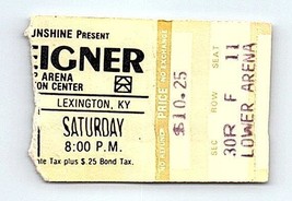 Foreigner Concierto Ticket Stub Septiembre 19 1981 Lexington Kentucky - $49.49