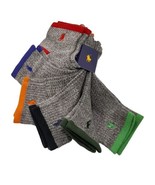 Polo Ralph Lauren Men&#39;s Low Cut Socks 6 Pack Dark Heather Gray Multi Siz... - £18.82 GBP