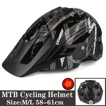 Mountain bicycle helmet camouflage helmet mtb road bike riding helmet big brim hat with thumb200