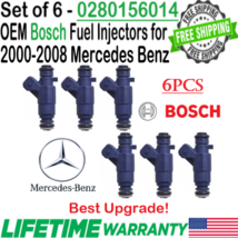 OEM Bosch x6 Best Upgrade Fuel Injectors for 2001-05 Mercedes Benz C240 2.6L V6 - $150.47