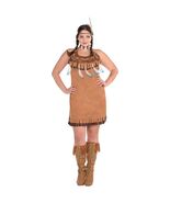 Western Fringed Native American Dress Halloween Costume Adult Plus XXL New - €30,21 EUR