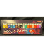 Acrylic Paint Set, Shuttle Art 16 x12ml Tubes Artist Quality Non Toxic - £8.11 GBP