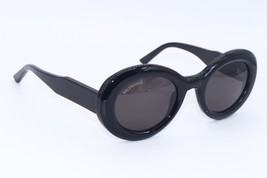 New Balenciaga Bb 0074S 001 Oval Polished Black Authentic Frame Eyeglasses 50-25 - £183.11 GBP