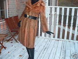 Fab Designer Full length Sable brown color Mink Fur Coat Jacket stroller... - £503.10 GBP