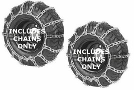 Set 2 Snow Thrower Tire Chains 23X10.50X12 23, 23 X 1050-12, 2 Link Spacing - $59.99