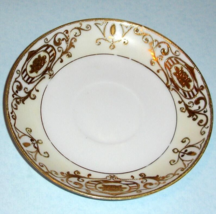 Noritake &quot;Christmas Ball&quot; Gold Hand Painted Tea Saucer 5.5&quot; Vintage Unma... - $12.77