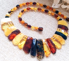 Baltic Amber Necklace Women / Certified Genuine Baltic Amber - $95.95