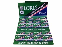 100 Lord Classic Super Stainless double edge razor blades - £10.33 GBP