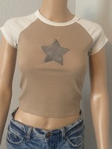 Rue21 Women Junior Short Sleeve Crop T Shirt Top XSMALL Preowned - $9.79