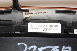 2000-2002 MERCEDES BENZ S500 AC CLIMATE CONTROL RADIO BEZEL  R2598 image 9