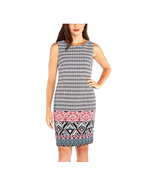 Mario Serrani Ladies Shift Dress, BLACK - WHITE PATTERN, 4 - $9.76 CAD