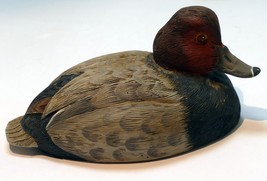 Vintage Resin Redhead Drake Duck Decoy 5" figurine by D. Spencer 1983 - €34,08 EUR