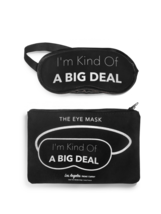 I&#39;m kind of a Big Deal eye mask and pouch Black Los Angeles Trading Co. - $13.84