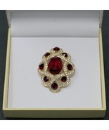 Charter Club Gold-Tone Pave &amp; Red Stone Infinity Pin - $10.00