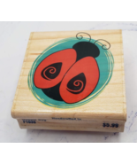 Ladybug Doodle Bug Stampabilities Wood Mounted Rubber Stamp F1030 - $4.94