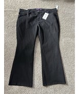 Gloria Vanderblit Womens Amanda Bootcut Jeans Black Size 22W Short Class... - $31.73 CAD