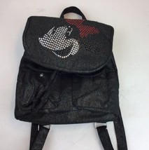 Minnie Mouse Disney Backpack Bag Carryall Denim Rhinestones Sparkly - £15.52 GBP