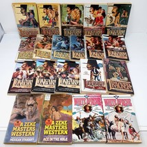 Vintage Adult Western Cowboy Paperback Books Lot of 20: Longarm Zeke Masters - £21.95 GBP