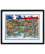 CHARLES FAZZINO &quot;TEXAS WE GOT YALL&quot; 3D CONSTRUCTION SERIGRAPH H/S FRAMED... - $3,662.22 CAD