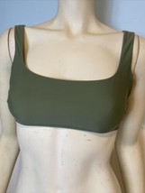 NWT aerie Olive Green Bandeau Bikini Top Size M - $14.24