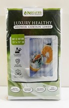 Nature&#39;s Own Essence Shower Curtain Liner Turtle &amp; Orange Fruit  73&quot; x 73&quot; - $7.91
