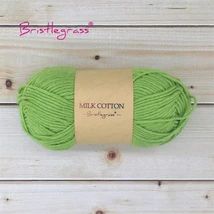 BRISTLEGRASS Acrylic Crochet Wool Yarn 50g Pom-poms Milk Cotton -Peridot... - €2,57 EUR