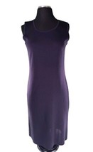 Exclusively Misook Size XS Women&#39;s Classic Knit Sleeveless Sheath Dress  Blue - £39.56 GBP