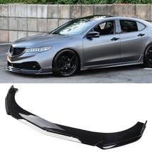 Glossy Black-White Front Bumper Protector Body Splitter Lip 5PCS Universal - £36.53 GBP