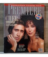 Premiere Movie Magazine Moonstruck Feb 1988 Cage Cher Vintage Ads D. Day... - $32.53