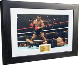 Boxing Gift: 12X8 A4 Autographed Signed Photo Of Mike Tyson Vs. Trevor Berbick, - £80.95 GBP