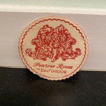Broadmoor Hotel Penrose Room Restaurant Vintage Paper Coaster - $7.12