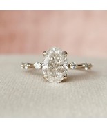 2.5 CT Oval Cut Diamond White Gold Finish Engagement / Wedding  Ring, So... - £105.62 GBP