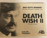 Death Wish II Tv Guide Print Ad Charles Bronson Tpa14 - £4.66 GBP