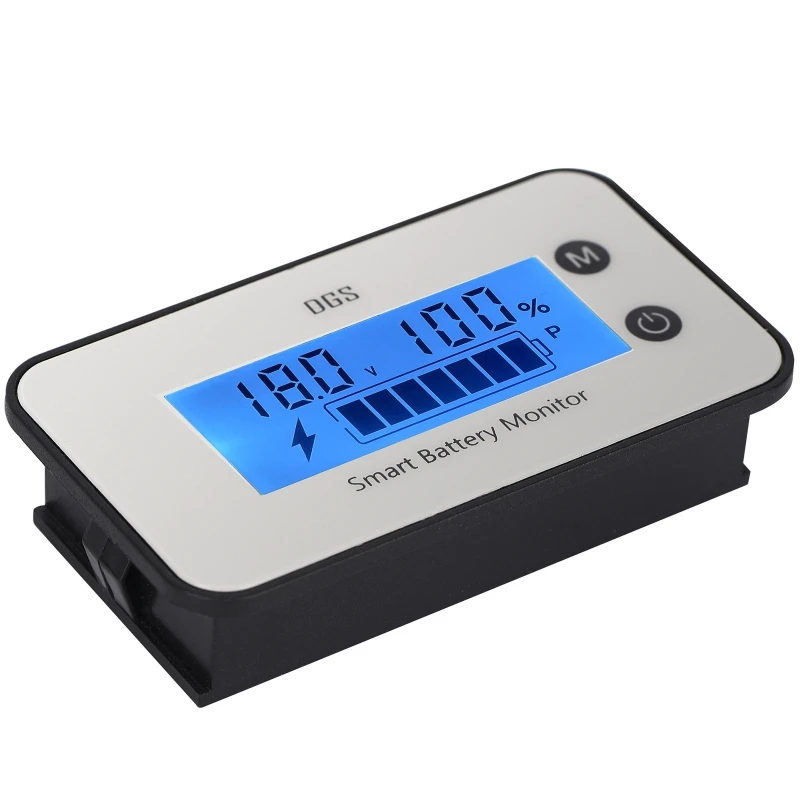 Auto Battery Monitor System Test Tool LCD Display Indicator Car Remaining Capa - £17.32 GBP