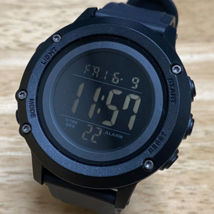 CKE Quartz Watch Men 30m Black Reverse LCD Digital Alarm Chrono New Battery - £17.51 GBP