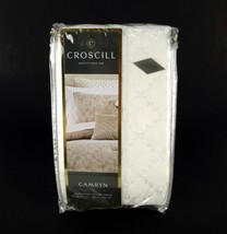 Croscill Camryn Euro Pillow Sham 26" x 26" New Taupe - $29.16