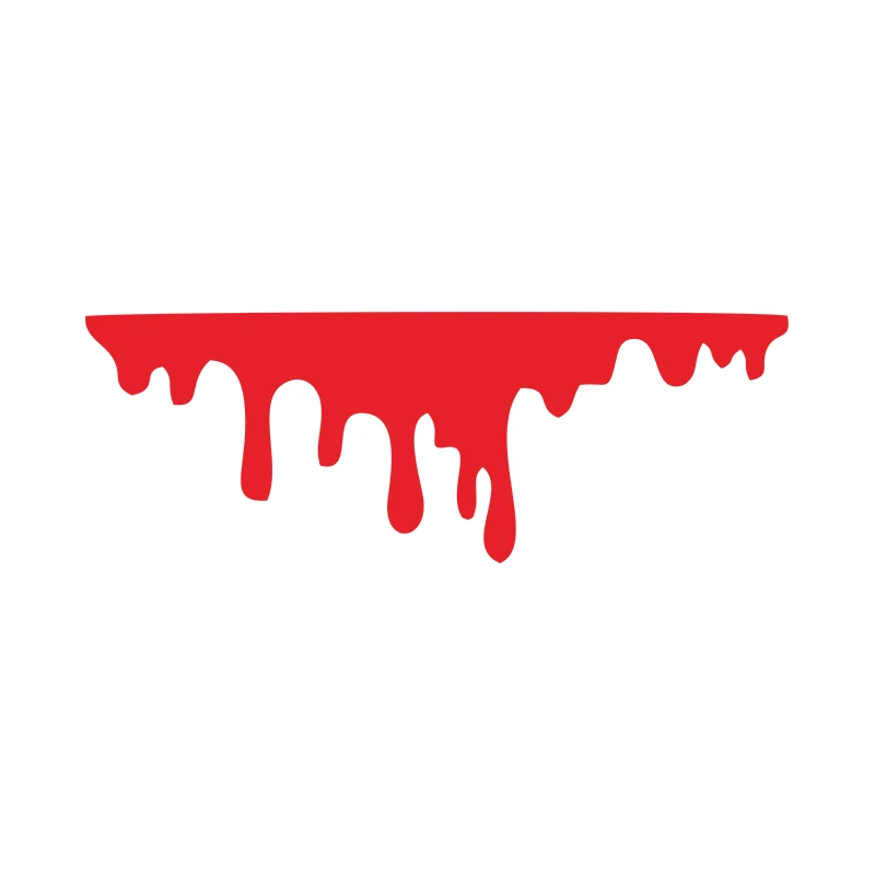 G015 14X5CM Red Blood Bleeding Car Sticker Car Decals Rear Front Headlig... - $59.78 CAD