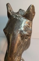 Horse Head Hitching Post Topper with Ring VTG image 2