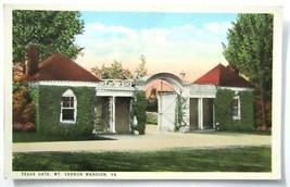 Virginia Texas Gate at Mount Mt Vernon Mansion VA Postcard R-70455 BS Re... - £2.96 GBP