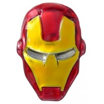 Marvel Comics Iron Man Mask Face Colored Metal Pewter Lapel Pin NEW UNUSED - £6.11 GBP