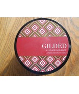 DW HOME GILDED SANDALWOOD ROSE CANDLE SOY  3 WICK RED MIRROR GLASS BALL ... - $33.64 CAD