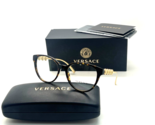 Versace Women&#39;s  Eyeglasses MOD 3278 108 HAVANA BROWN/ GOLD 53-17-135MM NIB - £92.93 GBP